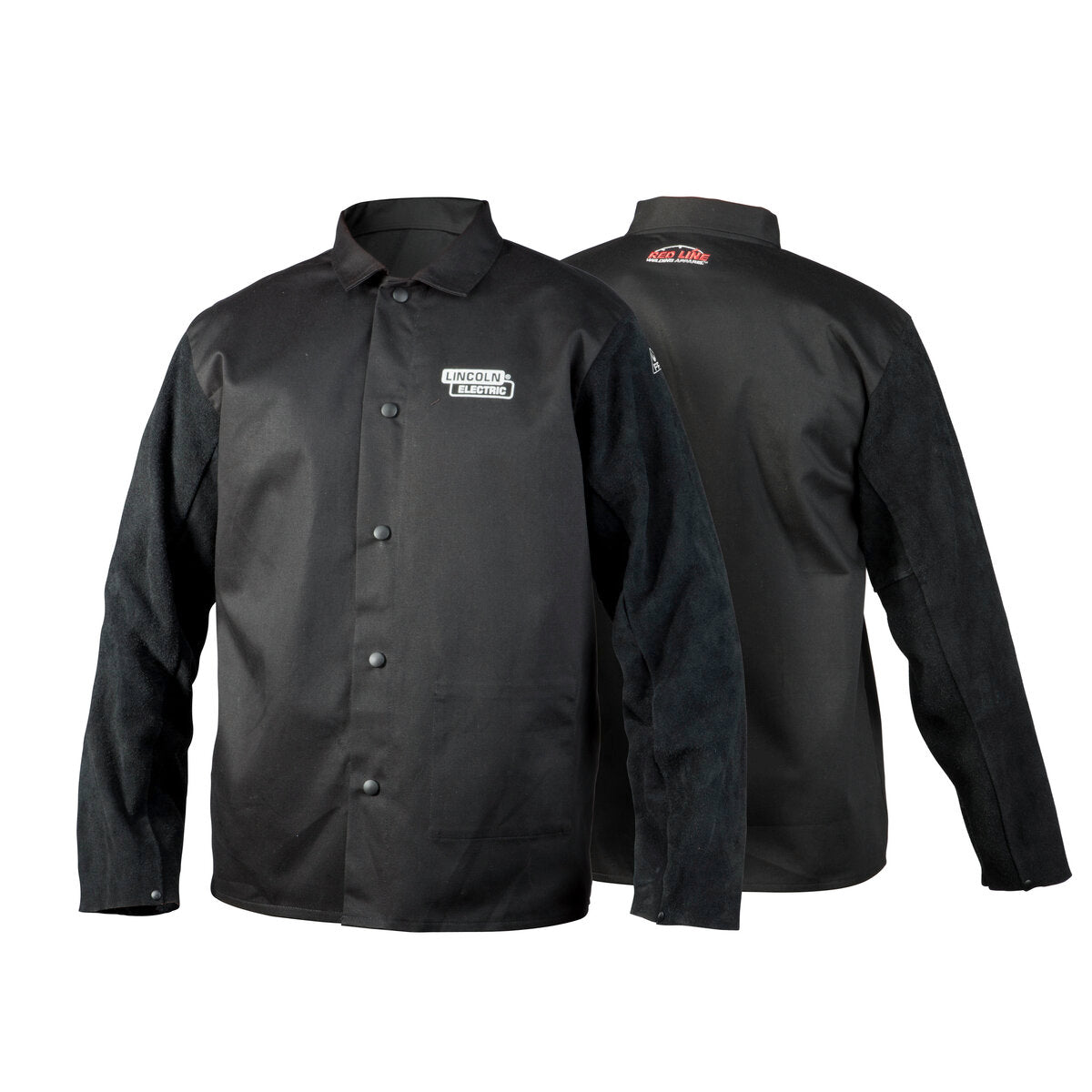 Traditional Split Leather-Sleeved Welding Jacket - 2XLarge